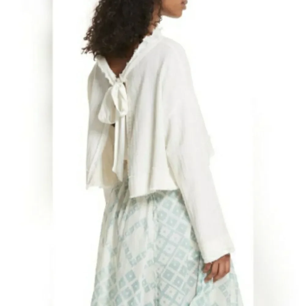 Free people walking in hueco crop sweater